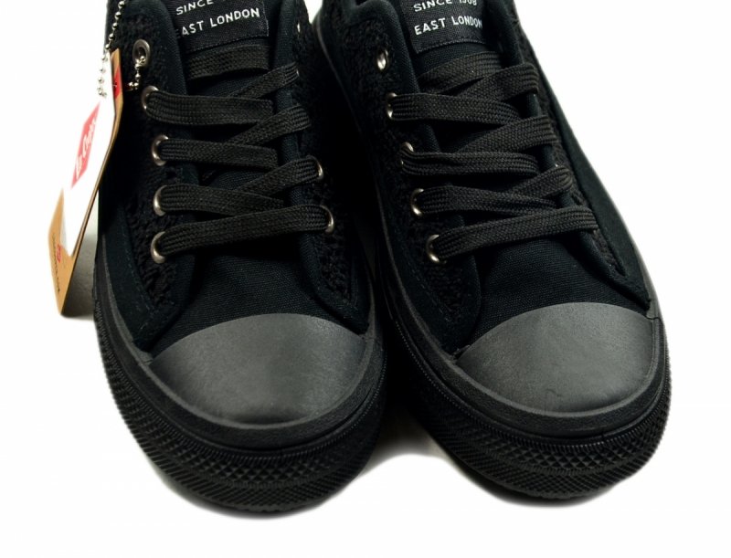 Półbuty 40 trampki LEE COOPER czarne 1618 ażurowane