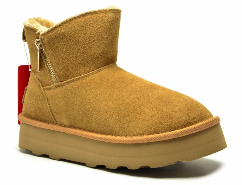 Botki 39 S.OLIVER skóra 26447 skórzane camel damskie płaskie