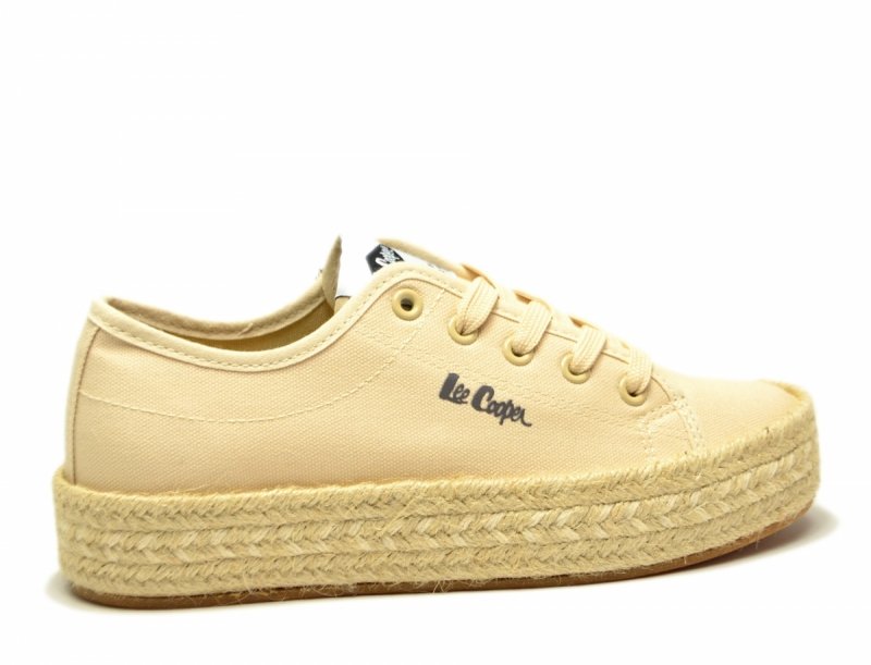 Półbuty espadryle 38 trampki LEE COOPER beżowe 3215 beż