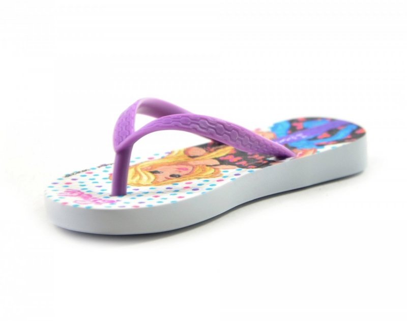 Klapki IPANEMA 29/30 japonki 82927 białe fioletowe Barbie