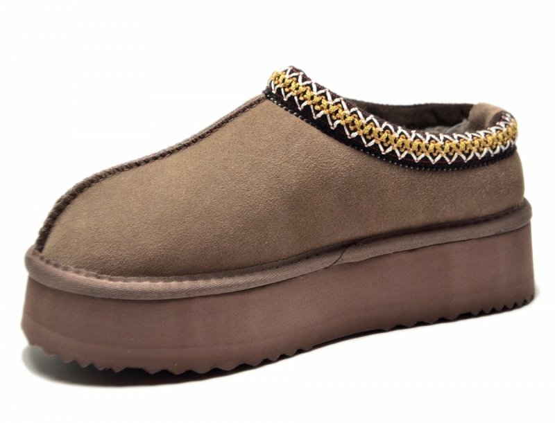 Śniegowce 38 VINCEZA 97960 skóra zamsz brązowe taupe