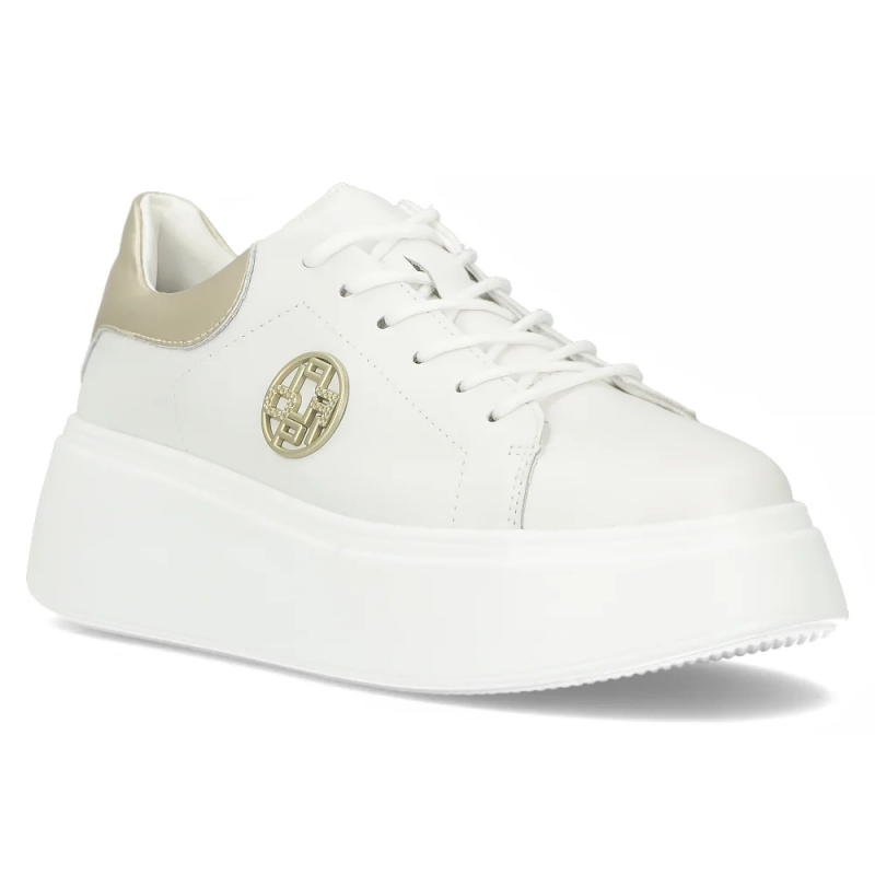 Półbuty sneakersy 37 skóra FILIPPO 6058 białe skórzane 