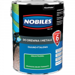 Nobiles olejna 5L ZIELONY TRAWIASTY zielona Ftalonal farba olejno-ftalowa drewna metalu betonu emalia