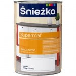 Śnieżka Supermal Emalia Nitro 1L Biały Mat N100 farba biała