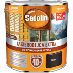 Sadolin Extra lakierobejca 2,5L HEBAN 5 PÓŁMAT do drewna fasad domków okien drzwi