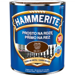 Hammerite Na Rdzę 0,7L BRĄZ-OWY RAL8011 POŁYSK hamerite farba szybkoschnąca antykorozyjna gruntoemalia