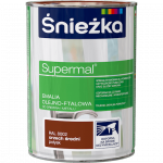 Śnieżka Olejna ORZECH ŚREDNI RAL8002 0,8L Supermal farba olejno-ftalowa drewna metalu emalia połysk