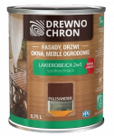Drewnochron 2w1 Lakierobejca PALISANDER 0,75L do drewna szybkoschnąca wodna wewnętrzna zewnętrzna podbitki altanki