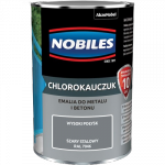 Chlorokauczuk 0,9L RAL7046 SZARY STALOWY Nobiles farba metalu betonu emalia stali żeliwa