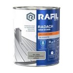 Radach 0,75L Srebrny Aluminiowy RAL9006 PÓŁMAT farba na dach Rafil  ocynk stal aluminium 
