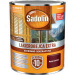 Sadolin Extra lakierobejca 0,75L MAHOŃ CIEMNY 30 PÓŁMAT do drewna fasad domków okien drzwi
