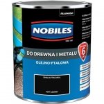 Nobiles olejna 0,7L CZARNY MAT farba Ftalonal emalia czarna
