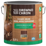 Drewnochron 2w1 Lakierobejca PALISANDER 2,5L do drewna szybkoschnąca wodna wewnętrzna zewnętrzna podbitki altanki