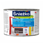 Śnieżka Emalia Akrylowa 0,4L BRĄZ-OWY RAL8017 CZEKOLADOWY PÓŁPOŁYSK Farba Supermal wodna szybkoschnąca