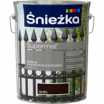 Śnieżka Chlorokauczuk BRĄZ-OWY CIEMNY RAL8017 5L farba emalia brązowa chlorokauczukowa Supermal
