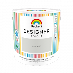 Beckers 2,5L LIGHT GREY Designer Colour farba lateksowa mat-owa do ścian sufitów