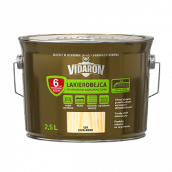 Vidaron Lakierobejca 2,5L L01 Bezbarwny do drewna ochronno-dekoracyjna połysk