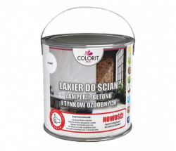Lakier do ścian betonu lamperyjny 2,5L PÓŁMAT tynków ozdobnych mozaiki cegły Colorit