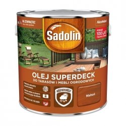 Sadolin Superdeck olej 2,5L MAHOŃ 75 tarasów drewna do