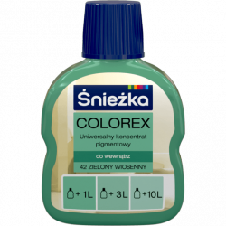 Śnieżka Colorex Pigment 100ml zielony wiosenny 42 barwnik do farby barwienia kolorowania