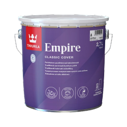 Tikkurila Empire 2,7L BIAŁY PÓŁMAT biała farba alkidowa drewna metalu emalia tiksotropowa 