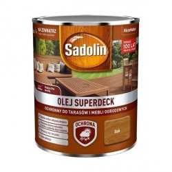 Sadolin Superdeck olej 0,75L DĄB do drewna tarasów mebli ogrodowych mat