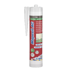 Silikon Sanitarny do Kuchni Łazienki 114 ANTRACYT-OWY 310ml Mapesil AC Mapei do wewnątrz i na zewnątrz
