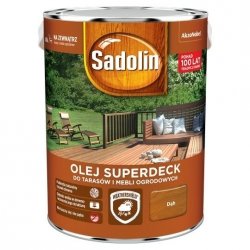 Sadolin Superdeck olej 5L DĄB tarasów drewna do