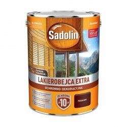 Sadolin Extra lakierobejca 5L PALISANDER 9 PÓŁMAT do drewna fasad domków okien drzwi