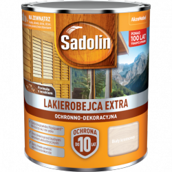 Sadolin Extra lakierobejca 0,75L BIAŁY KREMOWY 99 PÓŁMAT do drewna fasad domków okien drzwi
