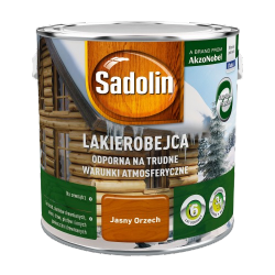 Sadolin Odporna lakierobejca 2,5L ORZECH JASNY do drewna żelowa zewnętrzna na trudne warunki atmosferyczne