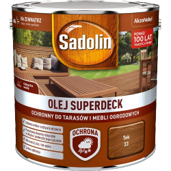 Sadolin Superdeck olej 2,5L TEK TIK 33 do drewna tarasów mebli ogrodowych mat