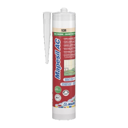 Silikon Sanitarny do Kuchni Łazienki 131 WANILIA 310ml Mapesil AC Mapei do wewnątrz i na zewnątrz