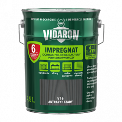 Vidaron Impregnat 4,5L V16 ANTRACYT-OWY Szary do drewna powłokotwórczy
