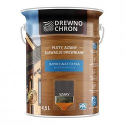 Drewnochron SZARY 4,5L Impregnat Extra drewna do powłokotwórczy