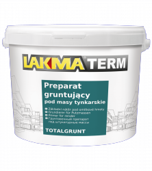 Lakma Grunt TOTALGRUNT 3,5kg BIAŁY Podkład Gruntujący z piaskiem szczepny pod Tynki Akrylowe Silikatowe Silikonowe Mozaikowe