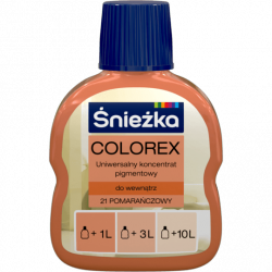 Śnieżka Colorex Pigment 100ml pomarańczowy 21 barwnik do farby barwienia kolorowania