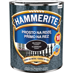 Hammerite Na Rdzę 0,7L CZARNY MŁOTKOWY hamerite farba szybkoschnąca antykorozyjna gruntoemalia czarna