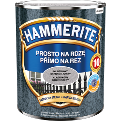 Hammerite Na Rdzę 0,7L SREBRNO-SZARY MŁOTKOWY hamerite farba szybkoschnąca antykorozyjna gruntoemalia