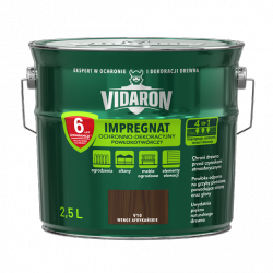 Vidaron Impregnat 2,5L V10 Wenge Afrykańskie do drewna powłokotwórczy ochronny ogrodzeń altan elewacji ochronny