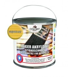 Colorit Lakier Akrylowy Drewna 5L MAT BEZBARWNY z filtrami UV do wewnątrz i na zewnątrz nieżółknący