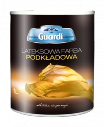 Farba Podkładowa 1L BIAŁA Guardi lateksowa do gruntowania pod farbę efekt aksamitu rosy