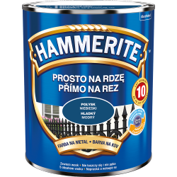 Hammerite Na Rdzę 0,7L NIEBIESKI POŁYSK hamerite farba szybkoschnąca antykorozyjna gruntoemalia