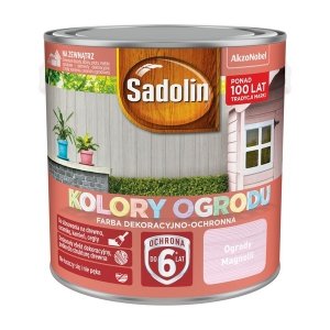 Farba na drewno ceramikę kamień cegły 2,5L OGRODY MAGNOLII Kolory Ogrodu Sadolin