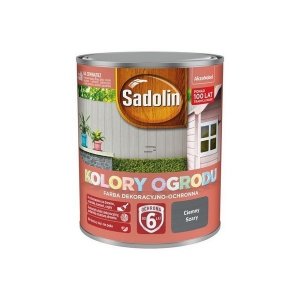 Farba na drewno ceramikę kamień cegły 0,7L SZARY CIEMNY Kolory Ogrodu Sadolin