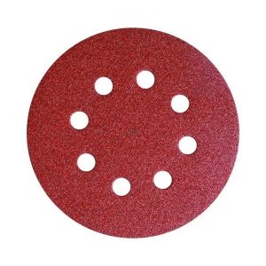 Krążek papier ścierny rzep 125mm 8 otw. gr.180 KLINGSPOR PS 18 EK samoprzylepny