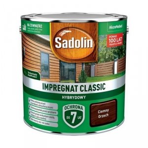Sadolin Classic impregnat 2,5L CIEMNY ORZECH do drewna clasic Hybrydowy płotów altanek fasad