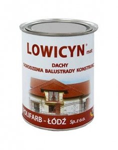 Lowicyn 5L GRAFIT-OWY MAT farba na dach Polifarb-Łódź