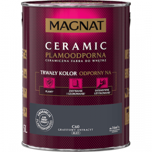 MAGNAT Ceramic 5L C60 Grafitowy Antracyt ceramik ceramiczna farba do wnętrz plamoodporna