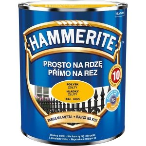 Hammerite Na Rdzę 0,7L ŻÓŁTY RAL1003 POŁYSK hamerite farba